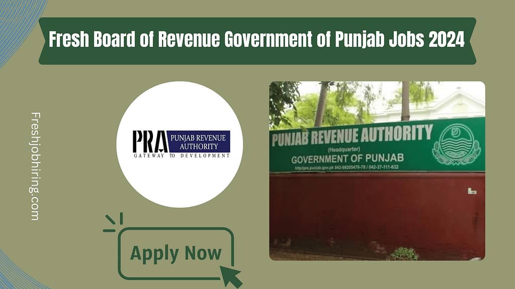 Board of Revenue Government of the Punjab Jobs